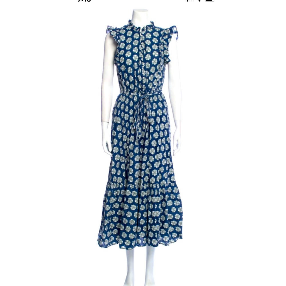 Precious blue and white dress by Outerknown.